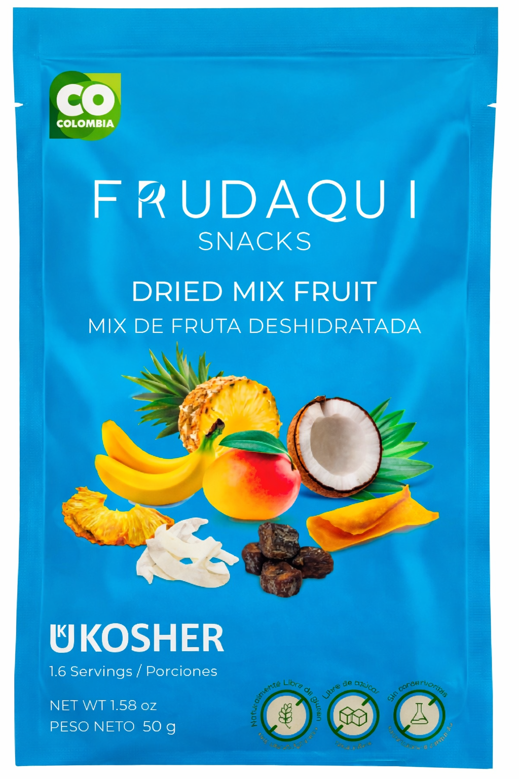 Snack de Fruta Deshidratada Mix de Frutas x50g